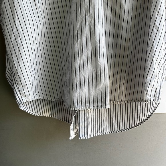 Madewell Striped Short Sleeve Button Back Popover Shirt, Women's Small - Picture 5 of 7
